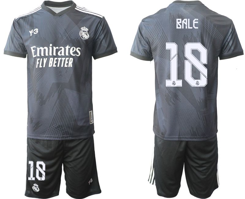 Men 2022-2023 Club Real Madrid Cuarta Camiseta Y3 de black 18 Soccer Jersey